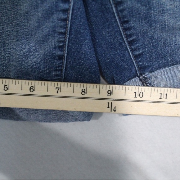 Vintage America Women Blue Short Boho Bermuda Casual Size 4/27 - Picture 3 of 9